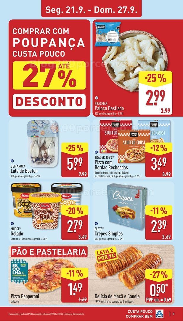 Antevisão Folheto ALDI Promoções de 21 a 27 setembro